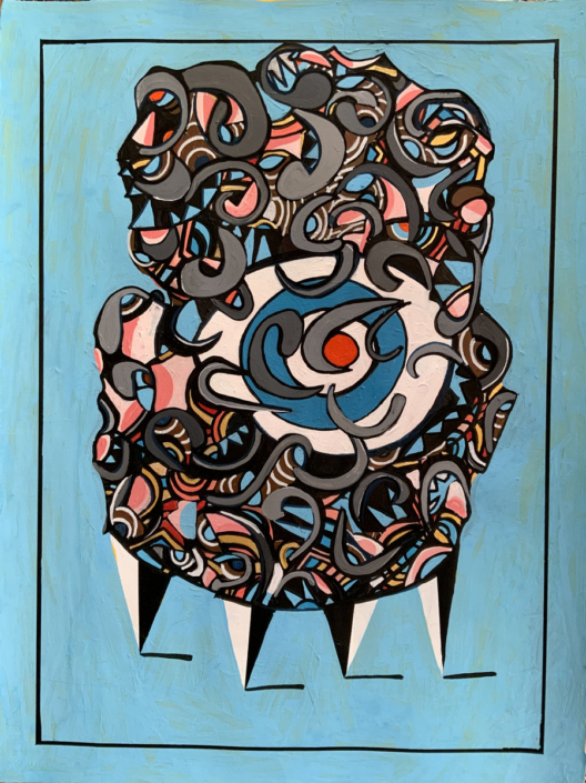 Bundle of joy - object of desire series 76 x 56 cm acrylic on paper